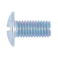 Slotted round head screw W-0231, steel 4.8, zinc-plated, with slot