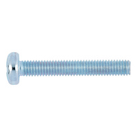 Pan head screw with  cross recess, Z DIN 7985, steel 4.8, zinc-plated, blue passivated (A2K)