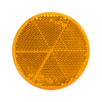 Round reflector, self-adhesive