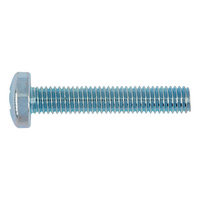 Pan head screw with H cross recess DIN 7985, steel 4.8, zinc-plated, blue passivated (A2K)