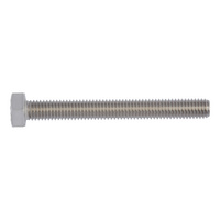 Hexagonal bolt with thread up to the head DIN 933, A4 stainless steel, plain