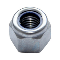 Hexagon nut with clamping piece (non-metal insert) ISO 7040, steel 8, zinc-nickel-plated, silver (ZNSHL)