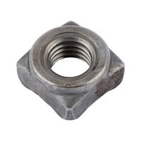 Square weld nuts DIN 928, steel, plain