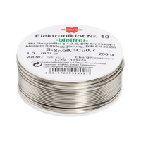 Soft solder, electronic solder no. 10