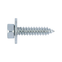 Combi hexagon tapping screw with captive washer