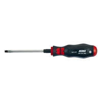 Screwdriver slotted striking cap with hexagon shank