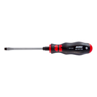 Slotted screwdriver with hexagon shank