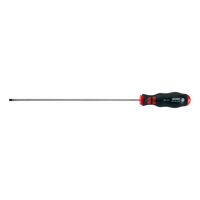 Screwdriver slotted round blade long