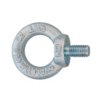 Ring bolt DIN 580, material: C15 E, zinc-plated steel, blue passivated (A2K)