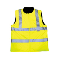 High-visibility vest EN 20471 with lining