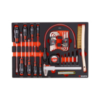 System assortment 8.4.1, screwdriver and ratchet key 35 pieces