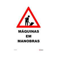 Danger Sign Machines Manoeuvring