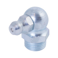 Cone grease nipple, inch, shape C, angled shape 90° DIN 71412 shape C, zinc-plated steel, inch