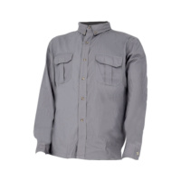 Plain long-sleeve work shirt