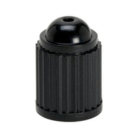 Plastic valve cap, black without seal