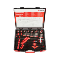 Thread cutting tool set HSS M3-M12 44 pcs in system case 8.4.1