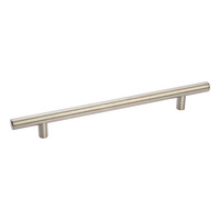 Furniture bar handle, stainless steel