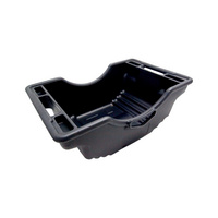 Draining tray for truck axle oil