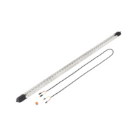 Aluminium Airline lashing rail LEDs and plug