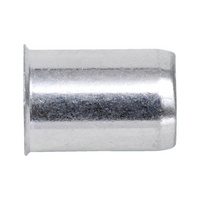 Rivet nut with small countersunk head Zinc-plated steel, blue passivated