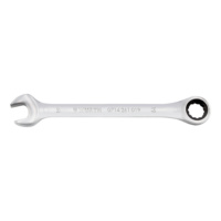 Ratchet combination wrench, metric, straight