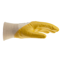 Protective glove nitrile yellow