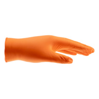 Disposable gloves nitrile Grip orange