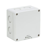 VDE junction box WFK 3 Metric pre-punched areas