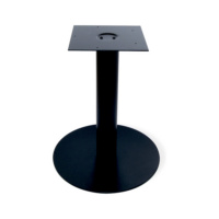 Table leg, round w. round base plate, Emuca