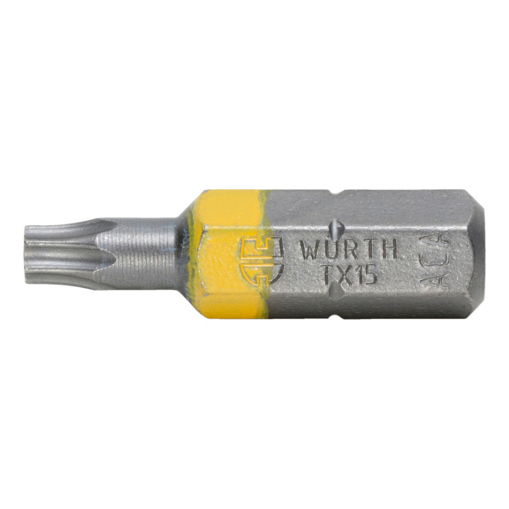 C 6.3 TX bit (1/4 inch) - BIT-TX15-YELLOW-1/4IN-L25MM