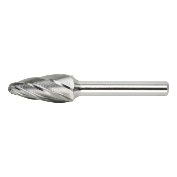 Tungsten carbide bur with aluminium teeth