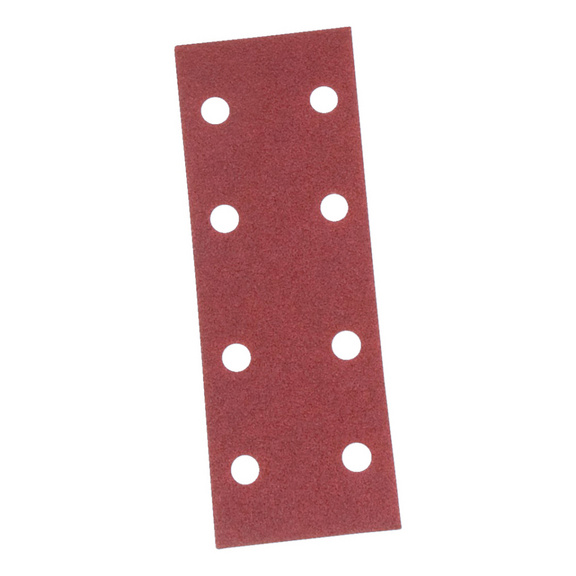 Bande de papier abrasif à sec pour véhicule RED PERFECT<SUP>®</SUP> - PAP.ABRASIF-HOKLP-8HO-P100-70X198MM