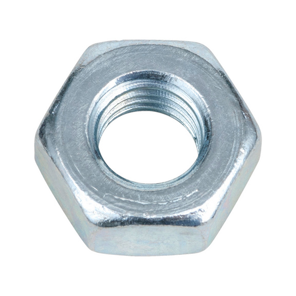 Ecrou hexagonal à pas fin ISO 8673 acier 10 zingué bleu (A2K) - NUT-HEX-ISO8673-10-WS24-(A2K)-M16X1,5