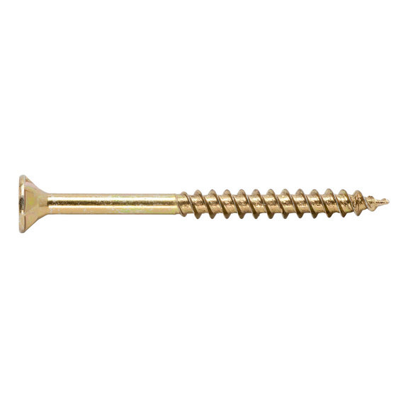 ASSY<SUP>®</SUP> 3.0 zinc-plated yellow chipboard screw - 1