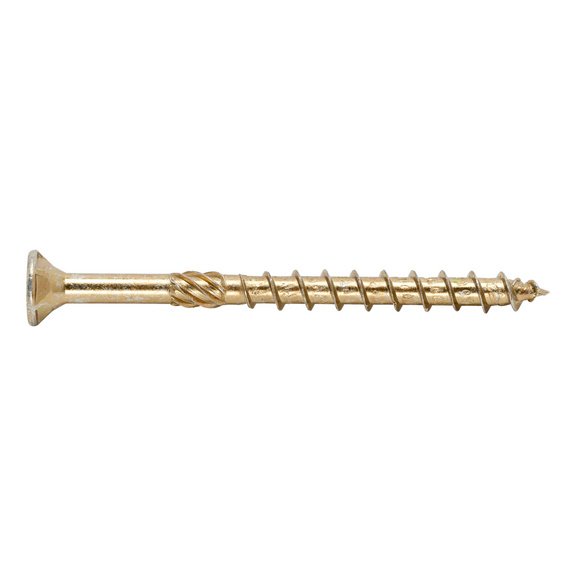 ASSY<SUP>®</SUP> 3.0 zinc-plated yellow chipboard screw - SCR-CS-MPK-WO-AW30-(A2L)-6X60/37