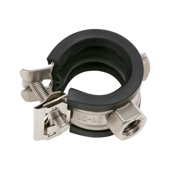 TIPP<SUP>®</SUP> Smartlock stainless steel pipe clamp - PIPCLMP-(SMARTLOCK)-A4-3/8IN-M8-(15-19)