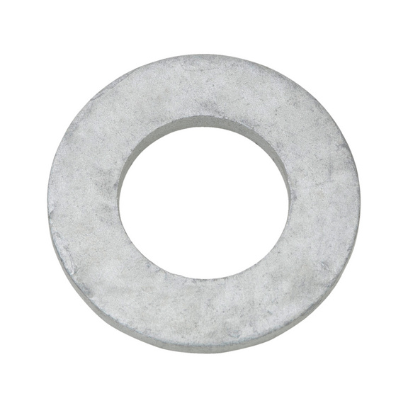 Flat washer without chamfer ISO 7089 steel 200 HV, zinc flake silver (ZFSH) - WSH-ISO7089-200HV-(ZFSH)-D6