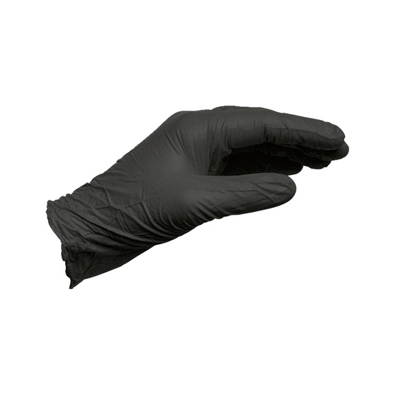 Disposable gloves nitrile Powder-free, black - PROTGLOV-DISPOS-NTR-BLACK-5,0G-SZ9/L