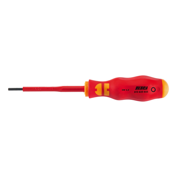 VDE screwdriver, hexagon socket For working on live parts up to 1,000 V (AC) and up to 1,500 V (DC) - 1