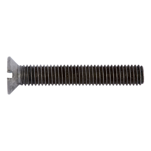 Slotted countersunk head screw DIN 963, 4.8 steel, plain - SCR-CS-DIN963-4.8-M3,5X20