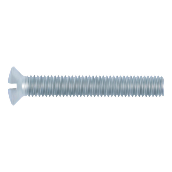 Vis à tête fraisée bombée fendue DIN 964 acier zingué 4.8 DIN 964, acier 4,8, zingué (A2K) - VIS-DIN964-4.8-(A2K)-M5X40