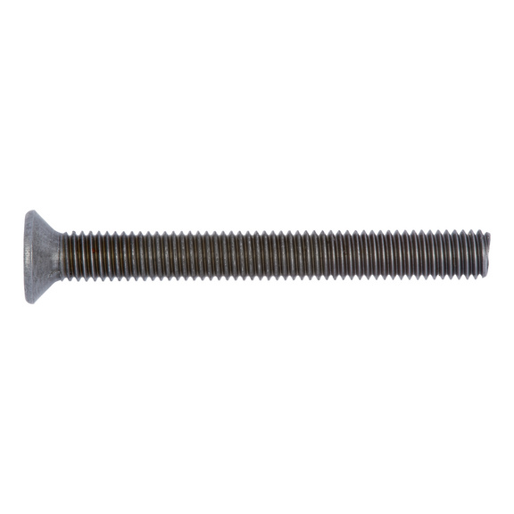 Countersunk slotted head screw, Z DIN 965, steel 4.8, plain - SCR-CS-DIN965-4.8-Z3-M6X40