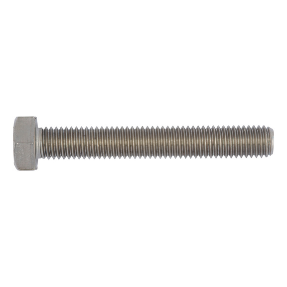 Hexagonal bolt with thread up to the head DIN 933, A4 80 stainless steel, plain - SCR-HEX-DIN933-A4/80-WS17-M10X30