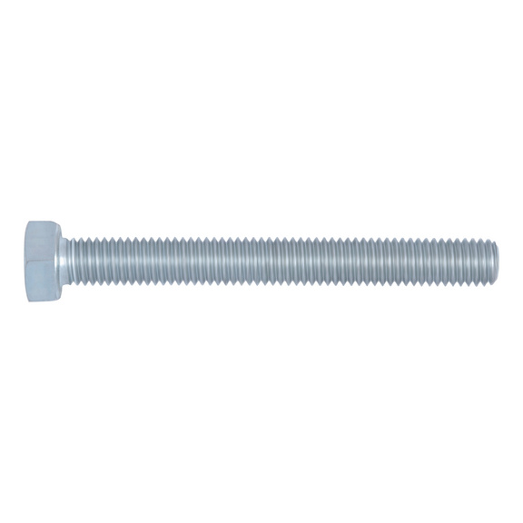 Vis à tête hexagonale avec filetage total DIN 933 acier 8.8 zingué (A2K) - VIS-DIN933-8.8-CLÉ22-(A2K)-M14X95