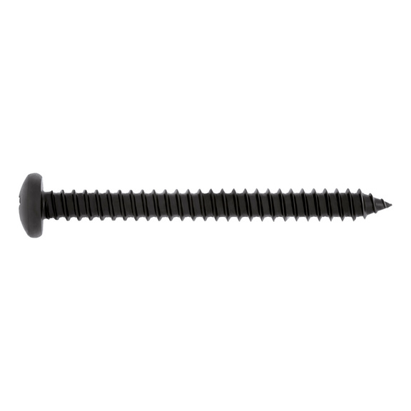 Pan head tapping screws with recessed head H - SCR-PANHD-ISO7049-C-H1-(ZNBHL)-2,9X22