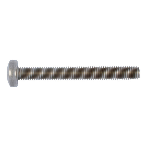 Pan head screw with Z cross recess DIN 7985, A4-70 stainless steel, plain - 1