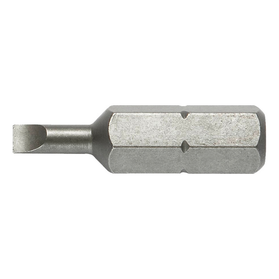 C 6.3 slotted bit (1/4 inch) - BIT-SL-0,5X3-1/4IN-L25MM