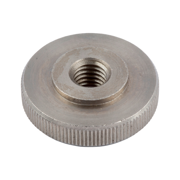 Knurled nuts, low type DIN 467, A1 stainless steel, plain - NUT-KNRL-DIN467-A1-M10