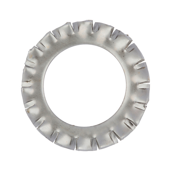 Rondelle éventail DIN 6798 inox A2 à denture extérieure forme&nbsp;A - ROND-EVT-DIN6798-A2-A-D7,4