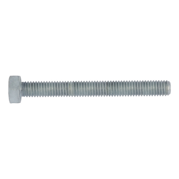 Hex head screw with thread up to head DIN 933, steel 8.8U, hot-dip galvanised (hdg) - SCR-HEX-DIN933-8.8U-WS17-(HDG)-M10X80